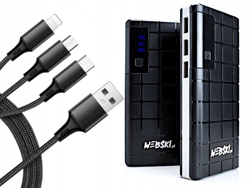 Mocny Powerbank 20000mAh do Wszystkich Telefonów