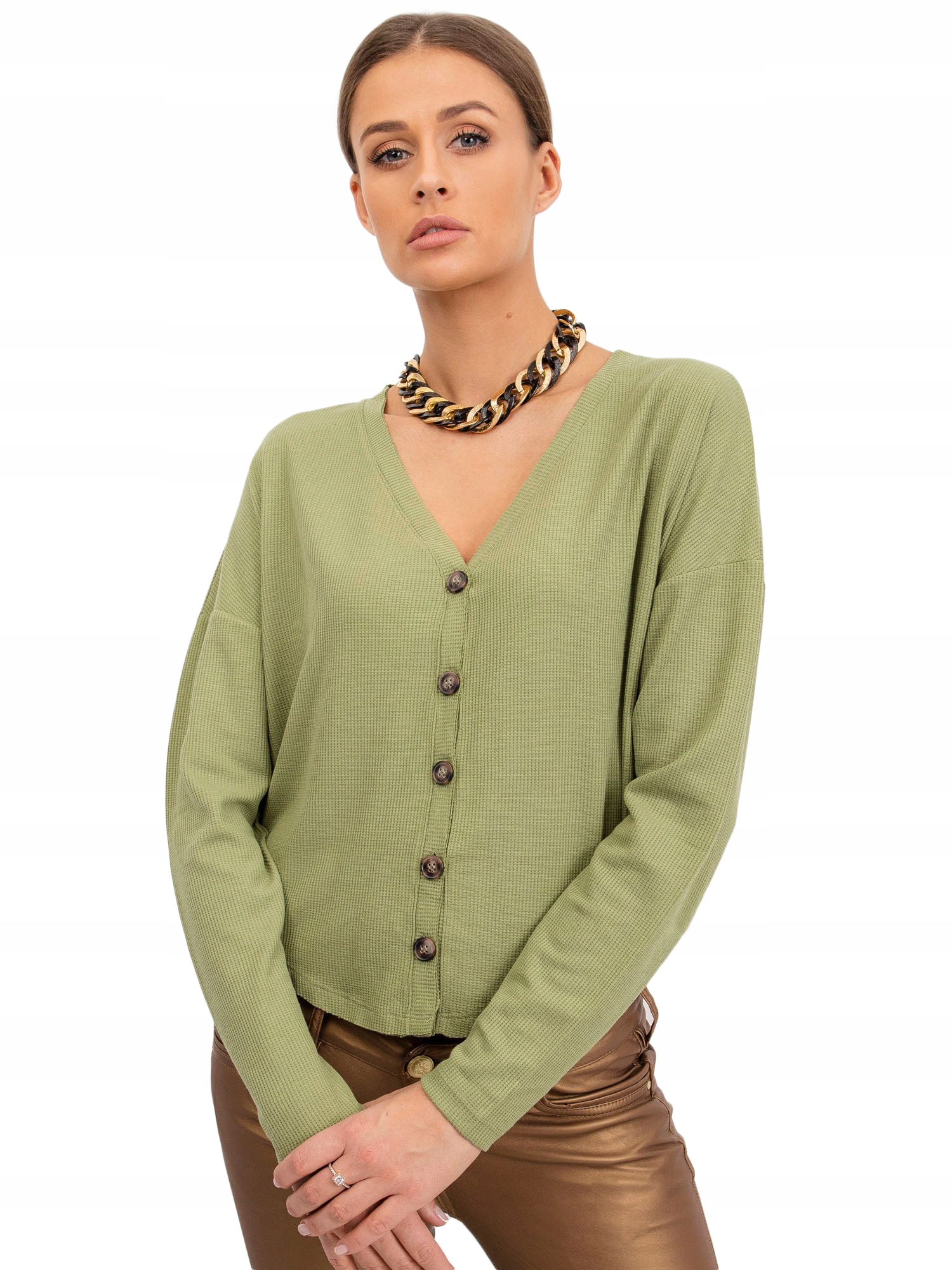 

Rozpinany Sweter Damski Kardigan - M