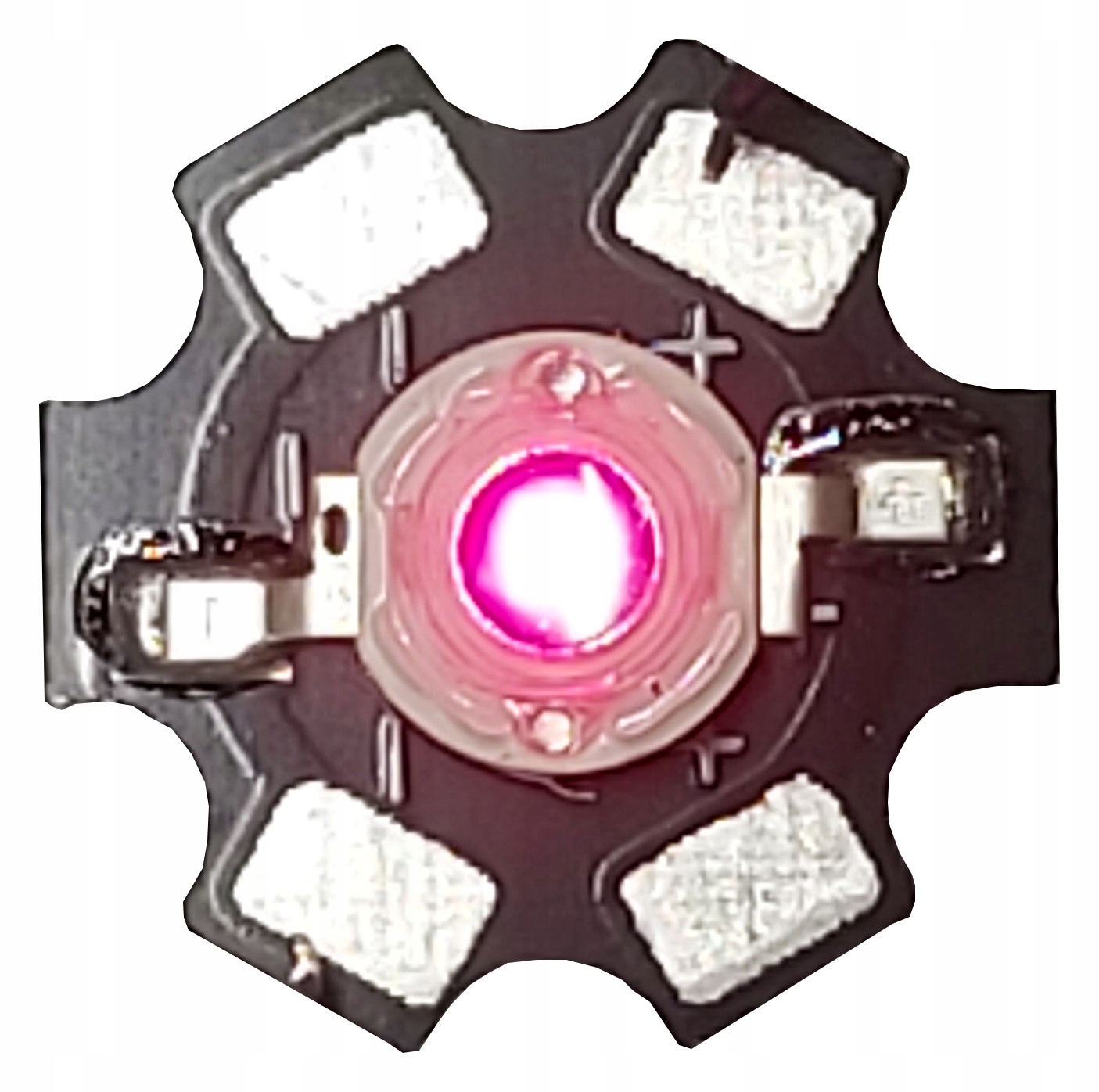 Dioda LED mocna 3W Deep red na PCB