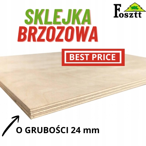 Březová Překližka 24 mm Voděodolná|vysoká Kvalita|deska 80X70