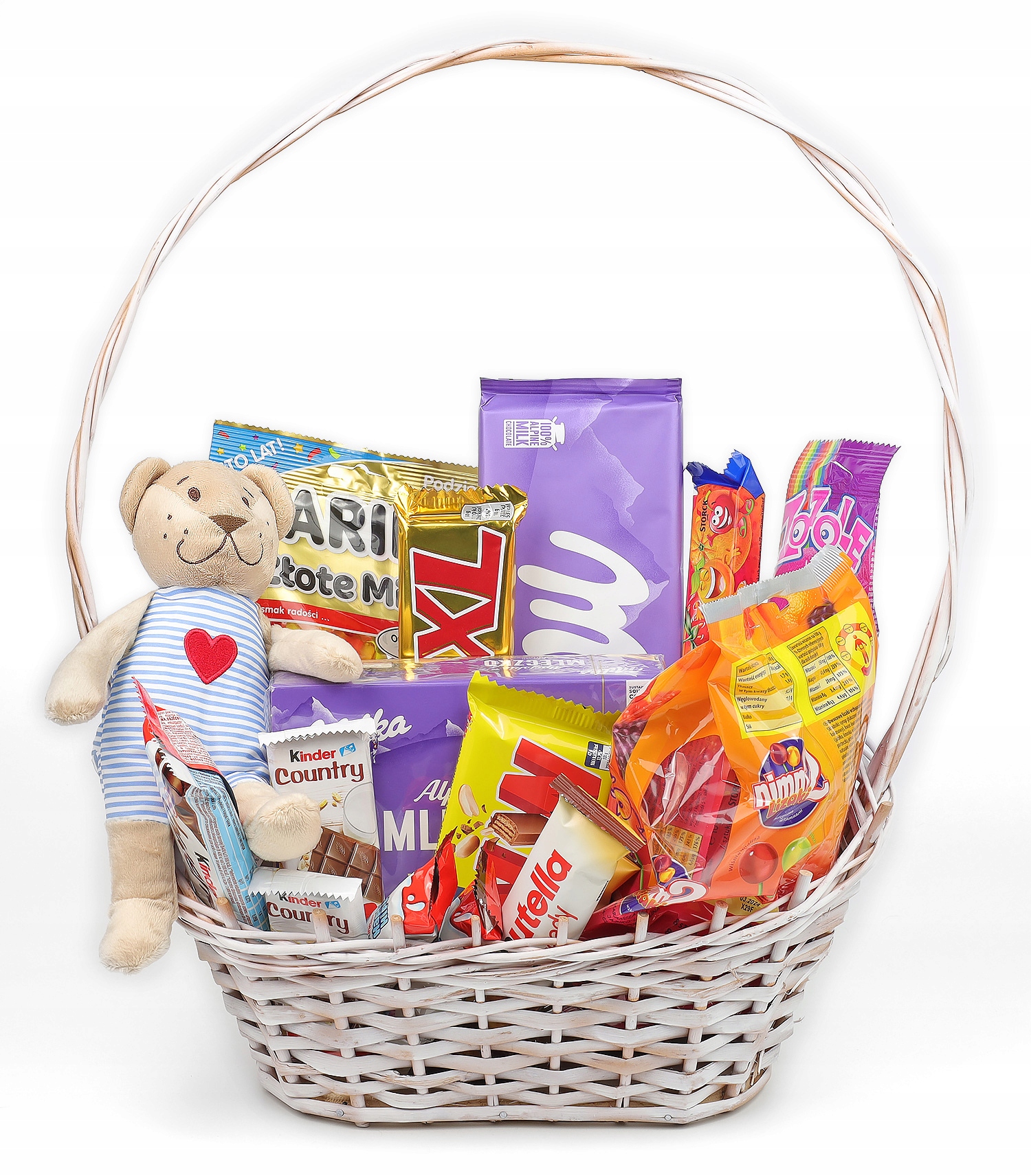 Levně Velký dětský dárkový koš sladkosti