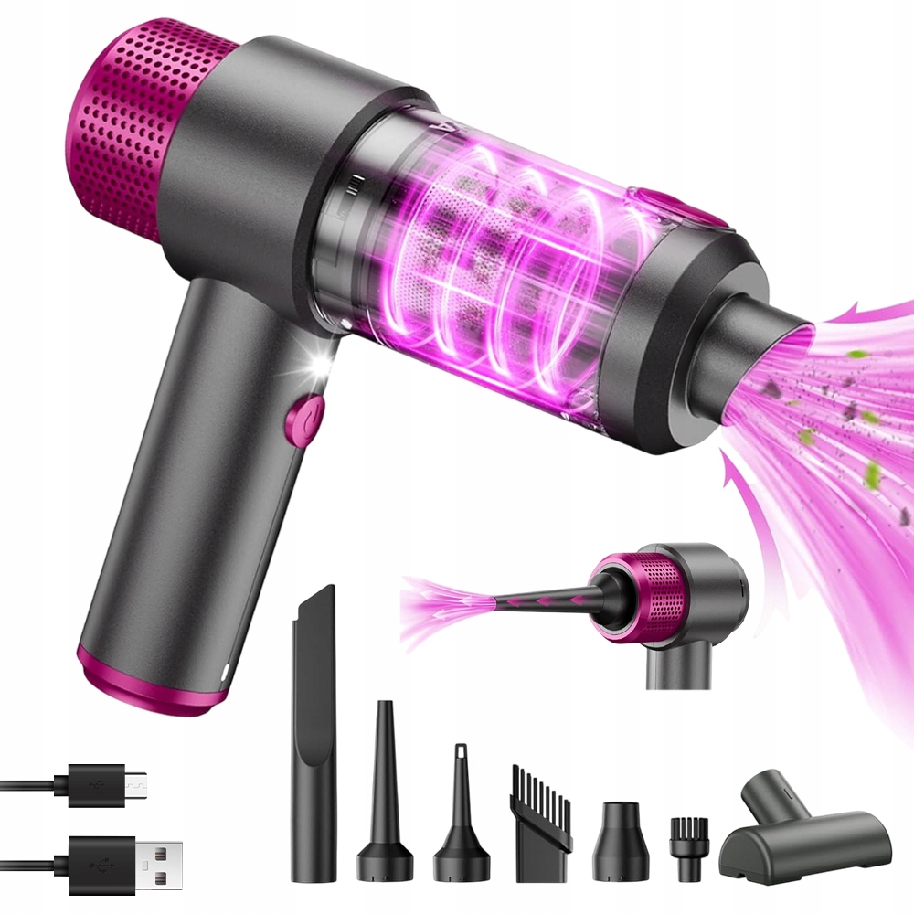 Bezdrátový Vysavač Do Auta Akumulátorový Ruční Usb