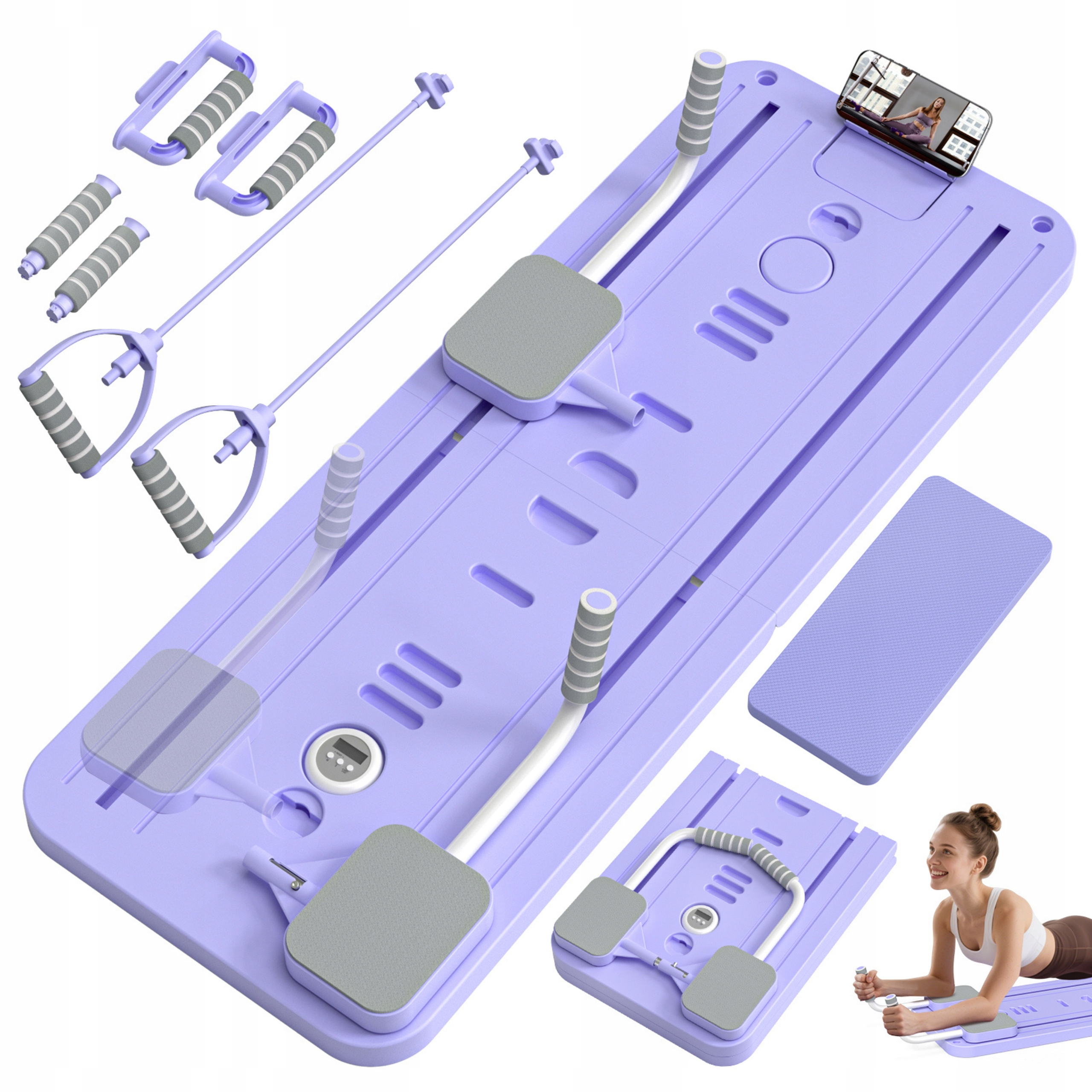 Pilates Reformer Wielofunkcyjna Deska Do Ćwiczeń W Domu Gumy Trening 10W1