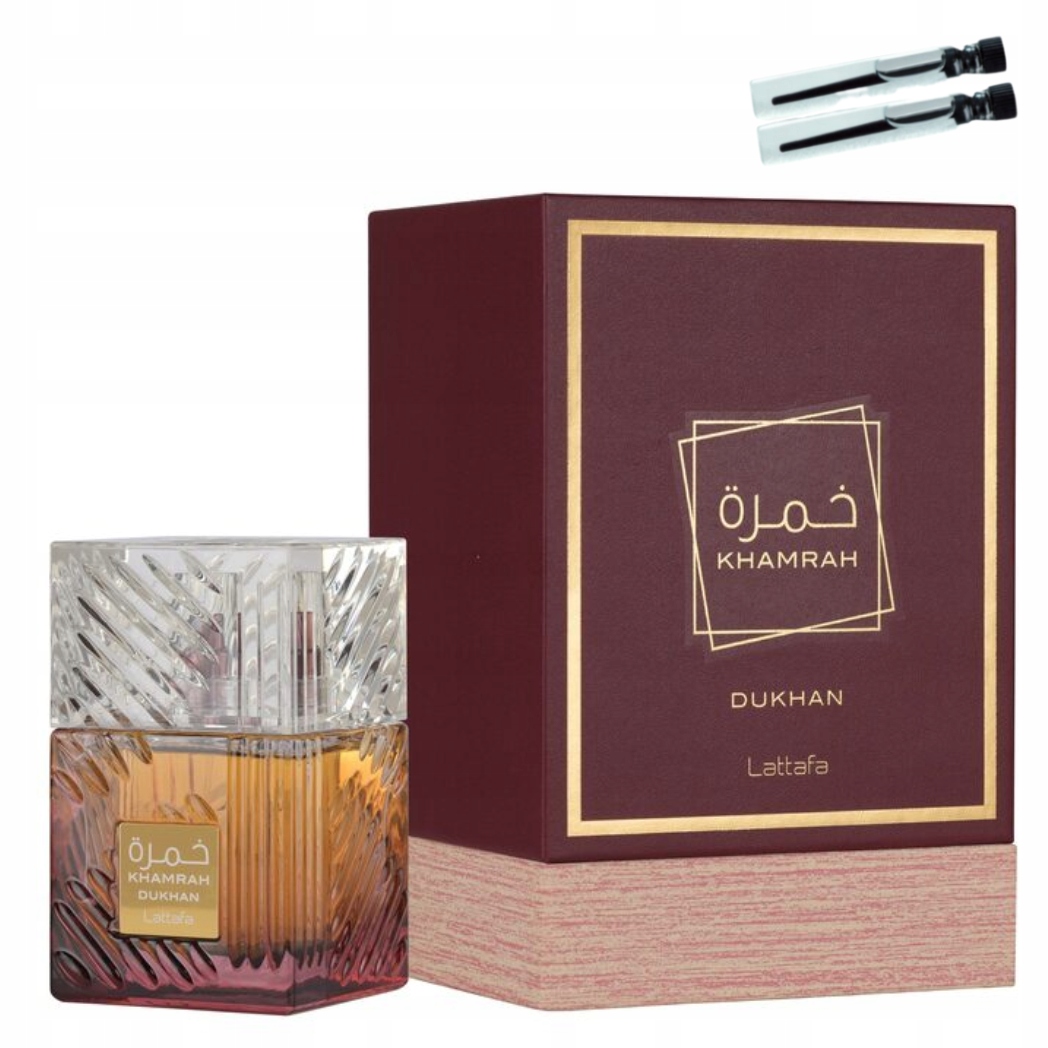 Parfém Lattafa Khamrah Dukhan 100 ml 2 vzorky Dárek