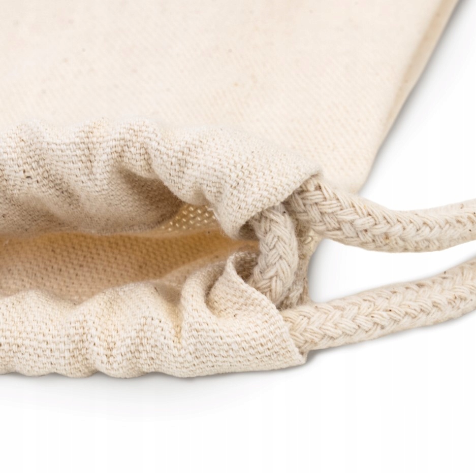 Plecak bawełniany ecru gruby 220g worek 34x40 cm Wysokość 40 cm