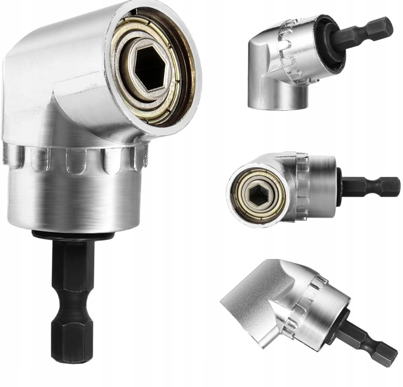 Uchwyt kątowy wkrętarki przystawka bitów adapter Geko G15015