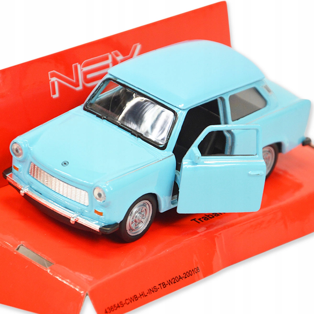 WELLY MODEL 1:34 AUTO TRABANT 601 NIEBIESKI