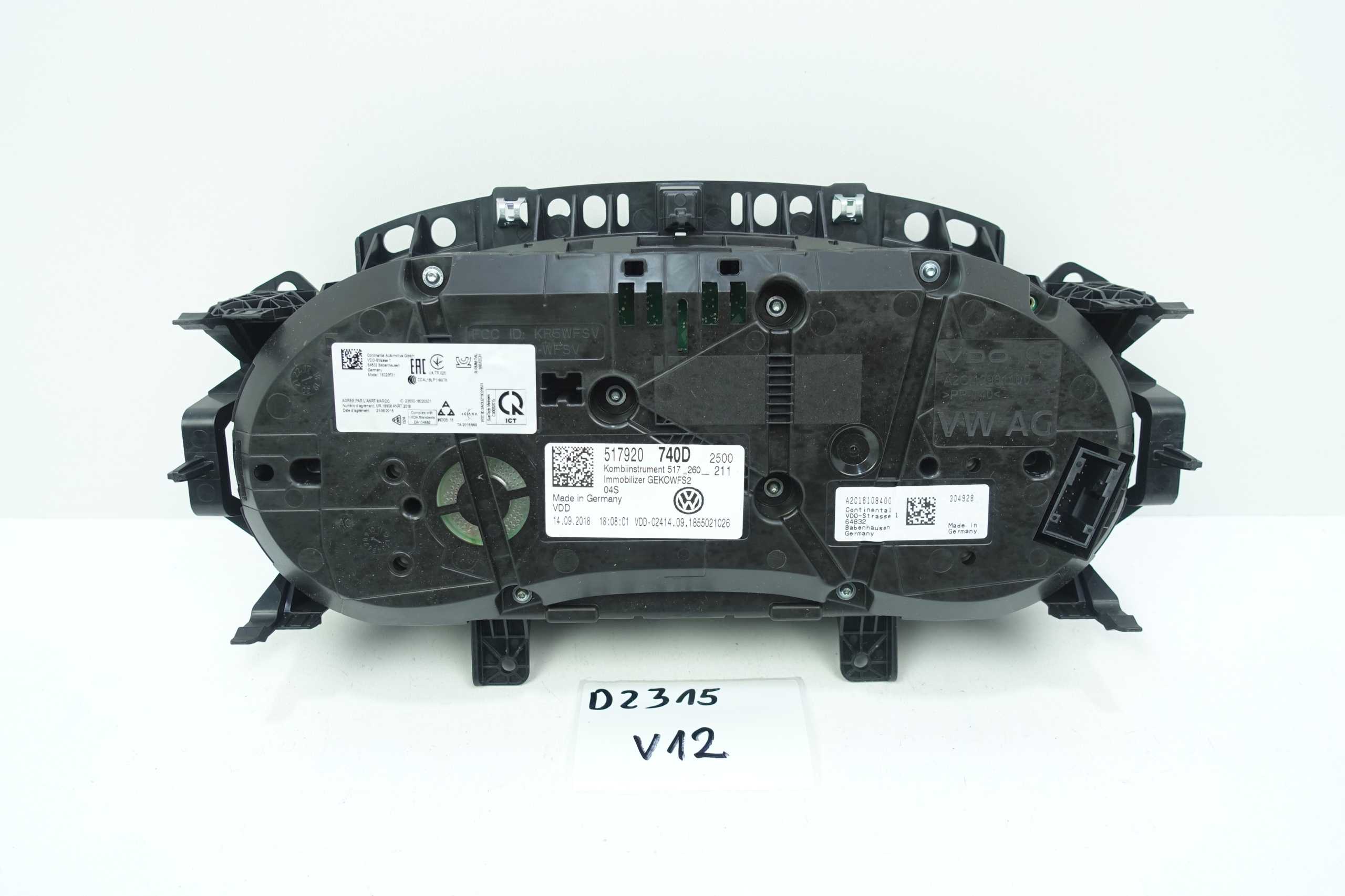 dials dials VW SPORTSVAN 517 62352KM 517920740D
