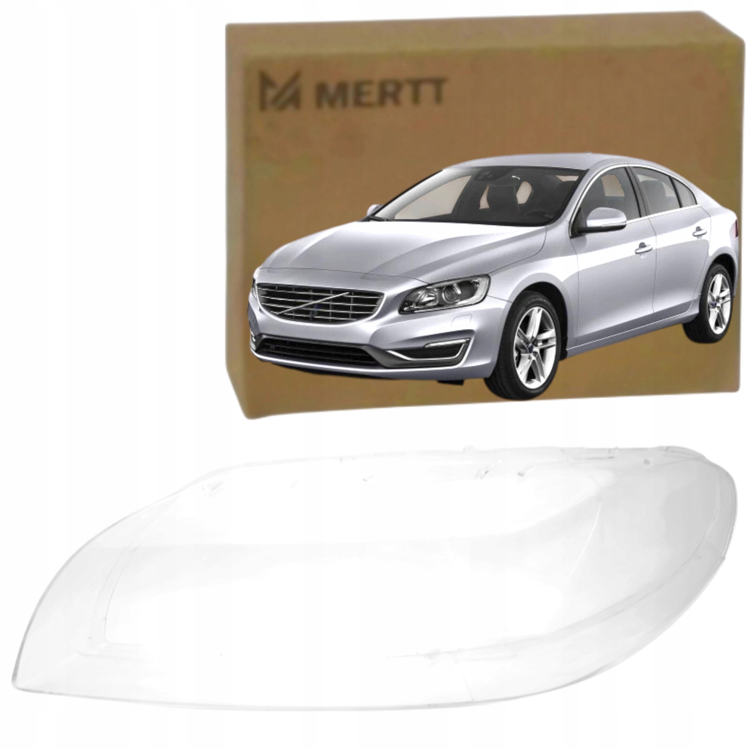 Klosz Levé sklo reflektoru lampa Volvo S60 V60 2013-2018