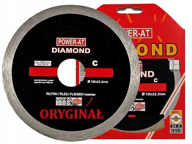 

Tarcza diamentowa 125 do płytek ceramiki glazury