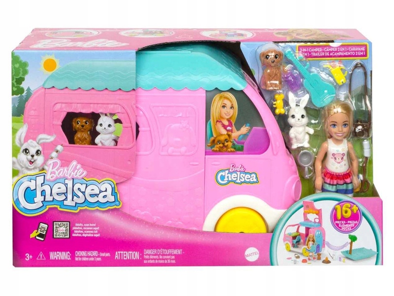 Lalka Barbie Chelsea Kamper HNH90