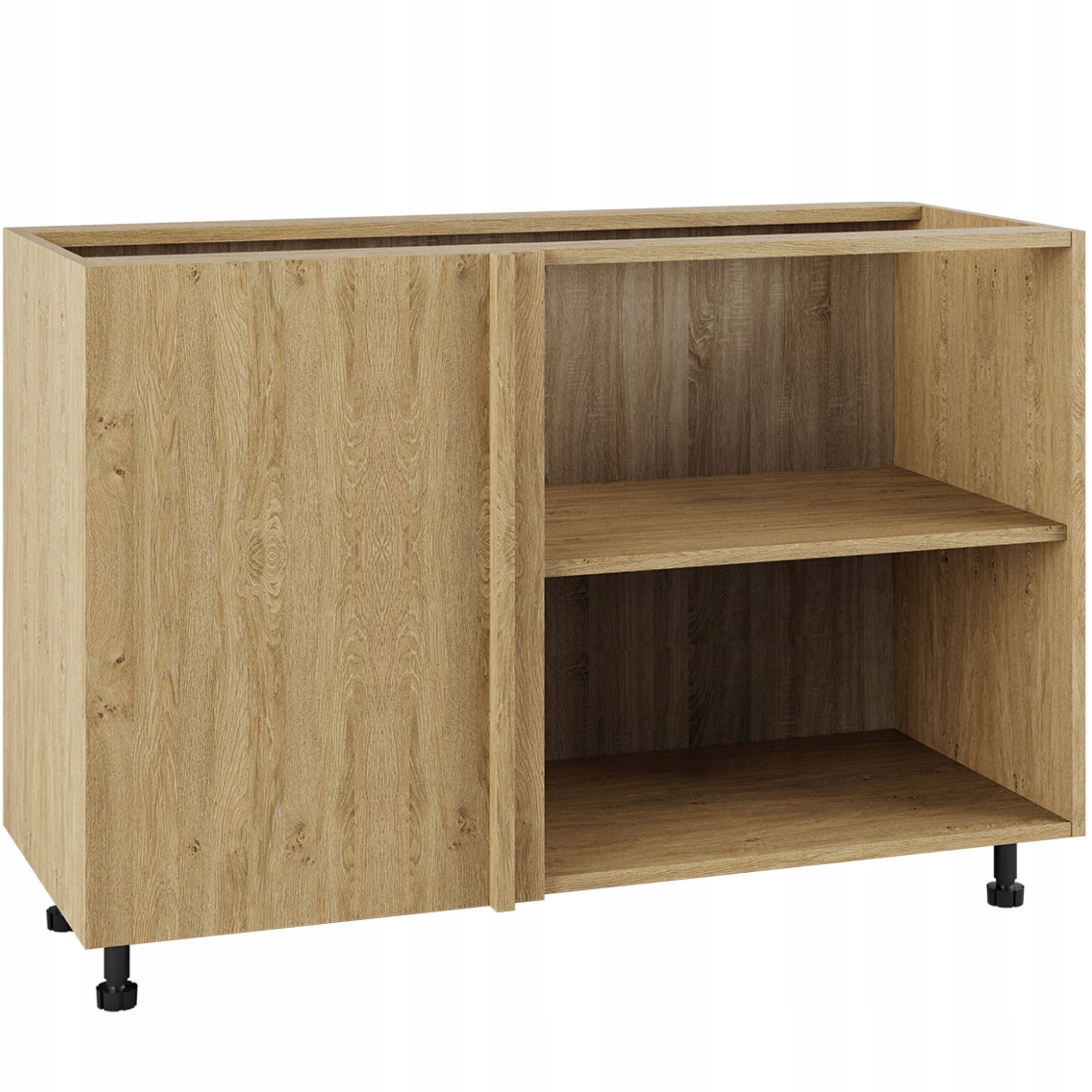 Korpus dub kamenný, spodní rohová kuchyňská skříňka 120/82 s příslušenstvím