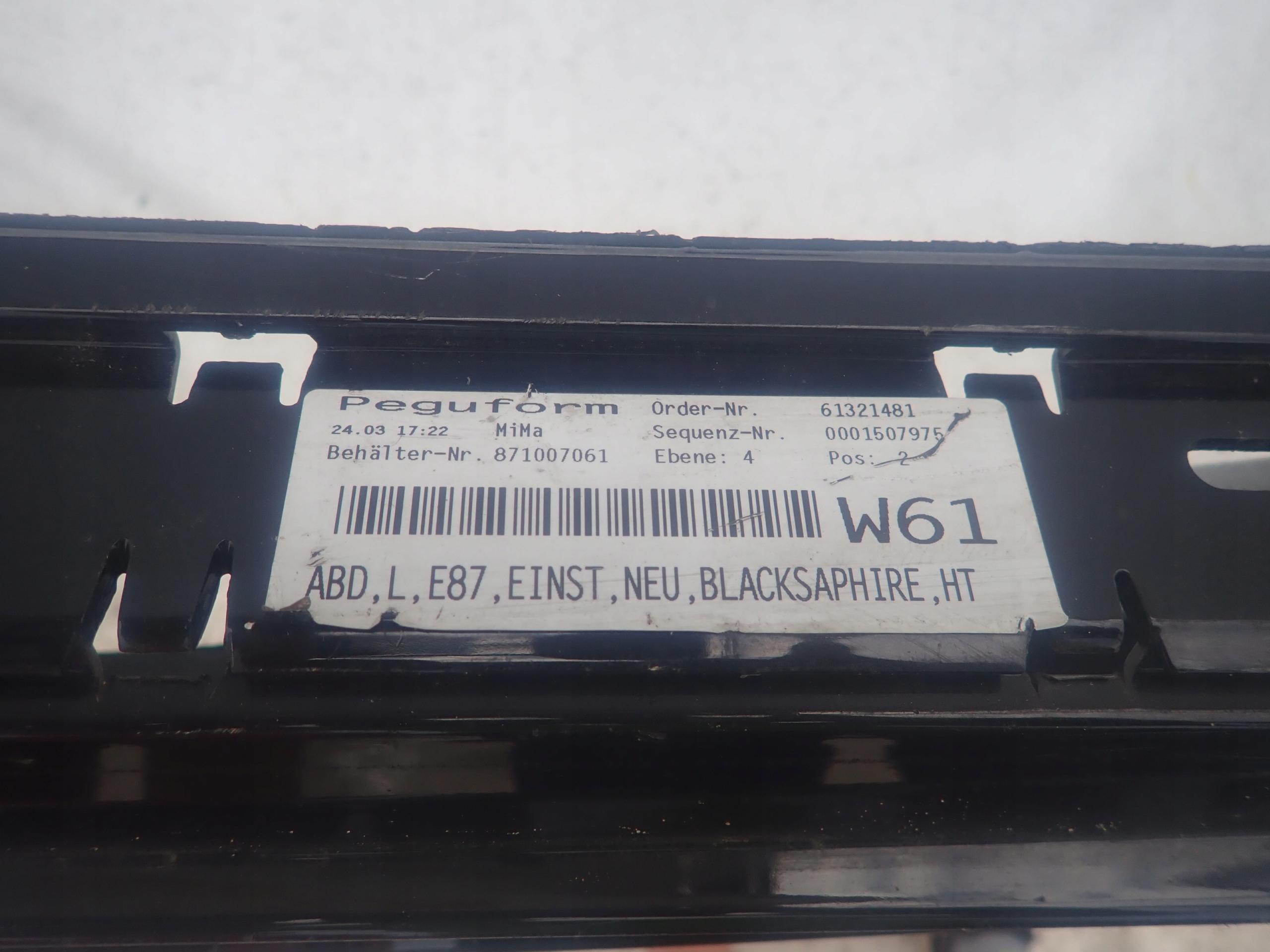 BMW 1 E87 04- threshold left moulding threshold left