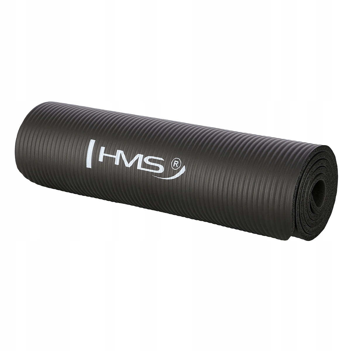 MATA DO ĆWICZEŃ FITNESS JOGA PILATES HMS YM07 BLACK TRENING SPORT Długość 183 cm