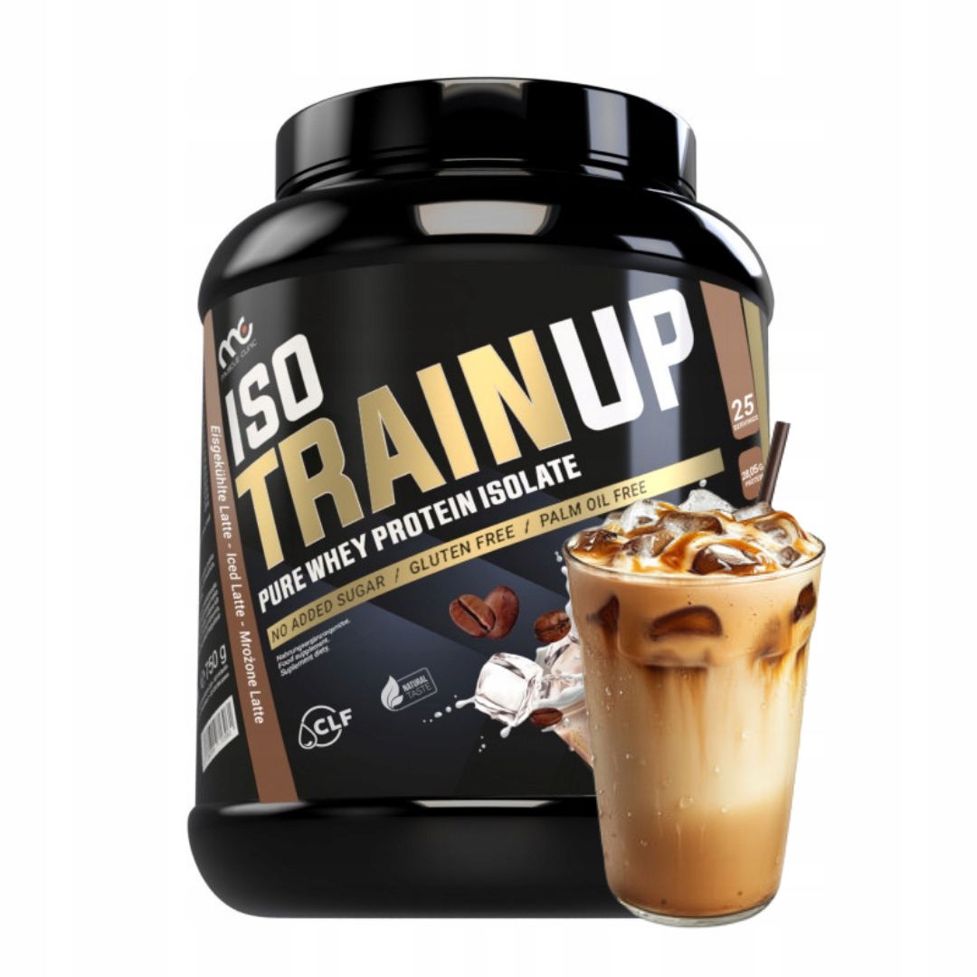Muscle Clinic Iso Train Up 750 g Wpi proteinový izolát zmrazené latte