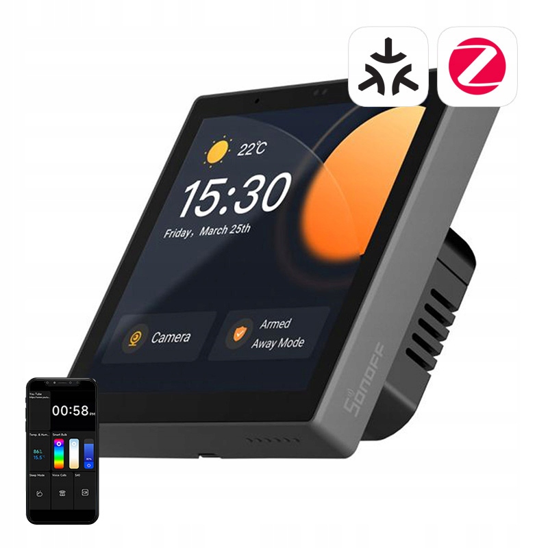 Inteligentný Prepínač Sonoff Ns Panel Pro WiFi/Bluetooth/ZigBee Čierny