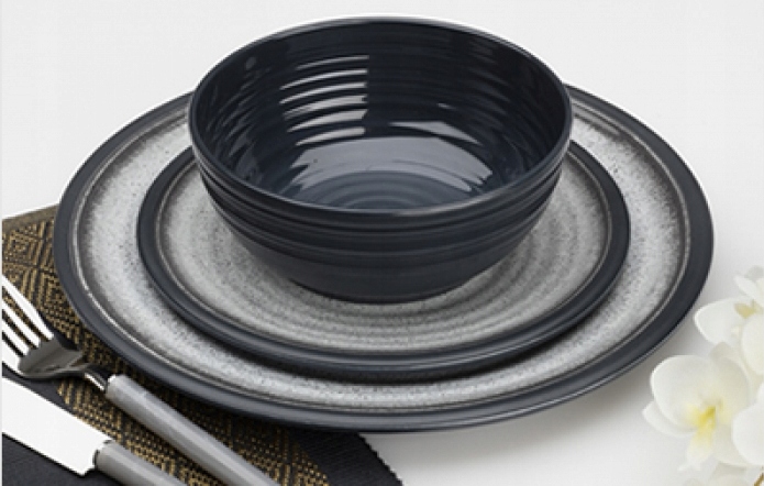 ZESTAW OBIADOWY MELAMINA FLAMEFIELD GRANITE 12 szt Part number FGG0112