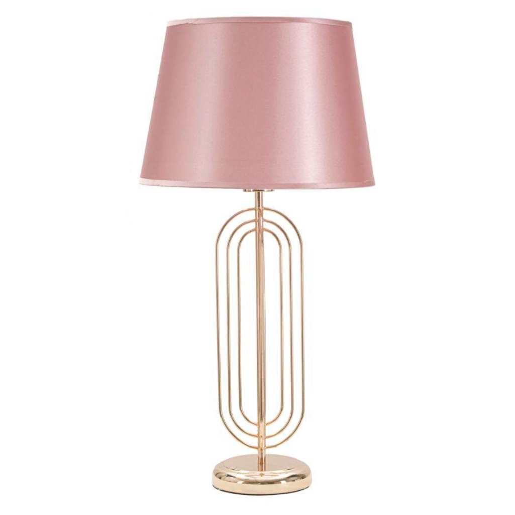 Stolová Lampka Zlatá Ružová 64 cm