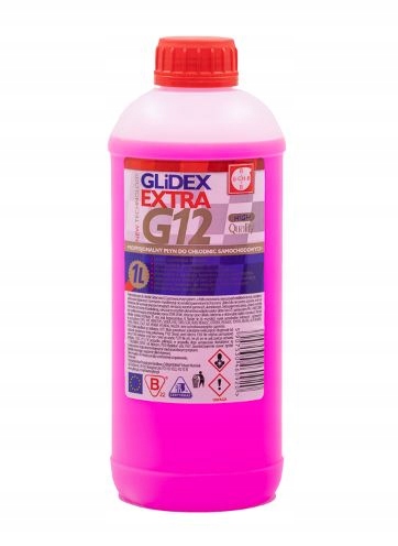 

Płyn do chłodnic 1L Glidex Extra G12 Różowy Płyn