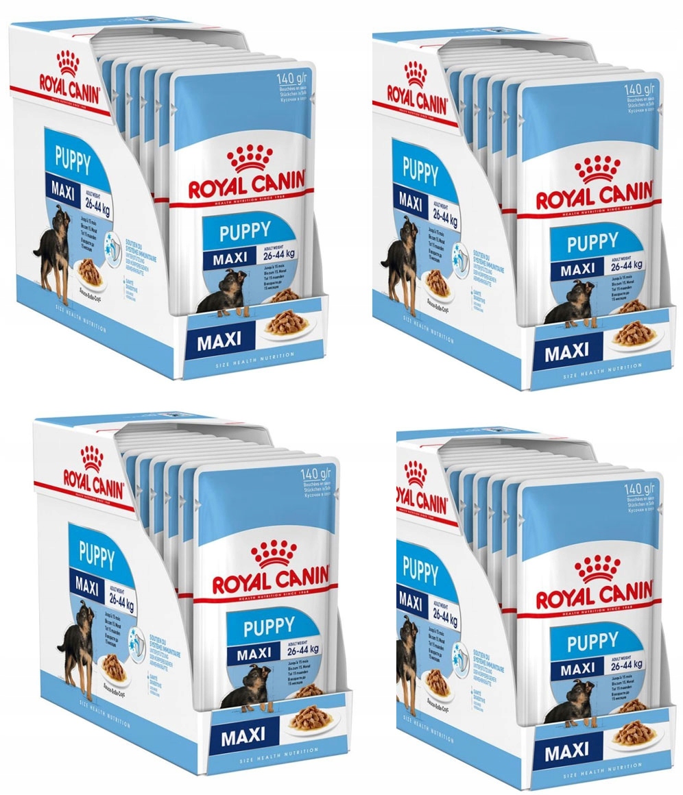 Levně Vlhké krmivo pro psy Royal Canin Maxi Puppy, v omáčce 40 x 140 g