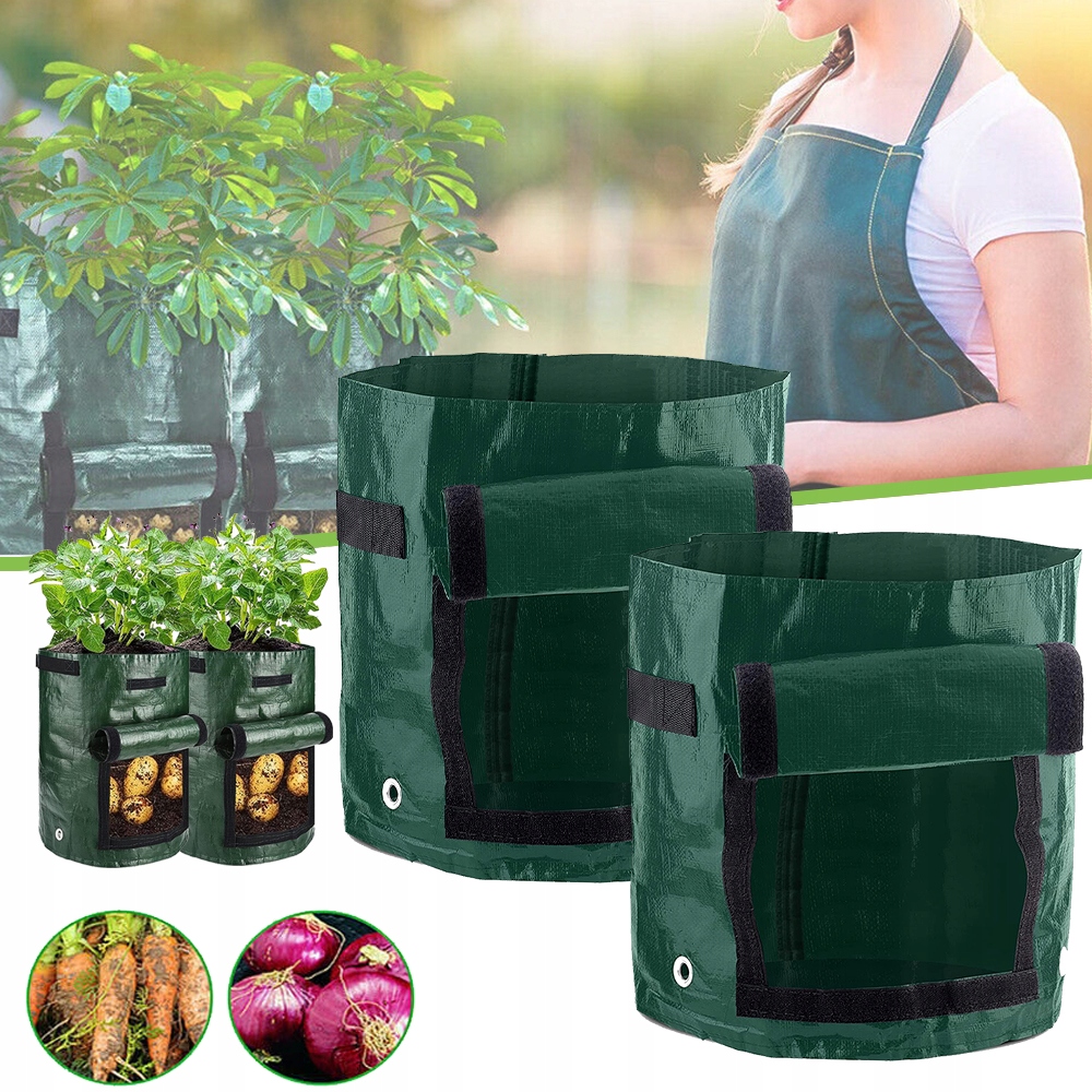 WORKI DO UPRAWY ZIEMNIAKÓW, 4 SZT.TORBY DO UPRAWY ROŚLIN TOREBKI DO UPRAWY