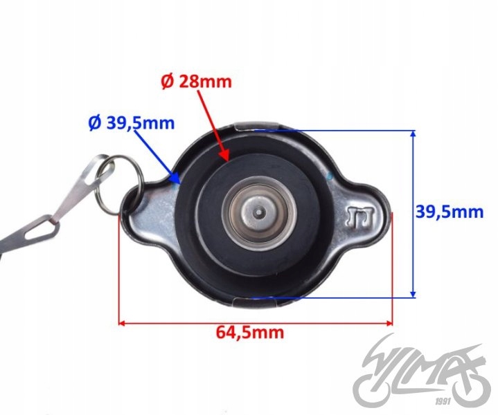 KOREK CHŁODNICY SREBRNY Numer katalogowy części WZMOTO.PL MSCT.15.04.06.2023.615