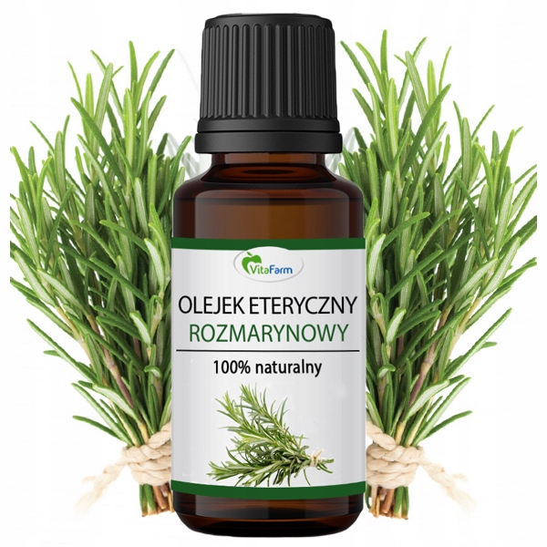Olejek Rozmarynowy 100% Naturalny do Włosów i Skóry Głowy