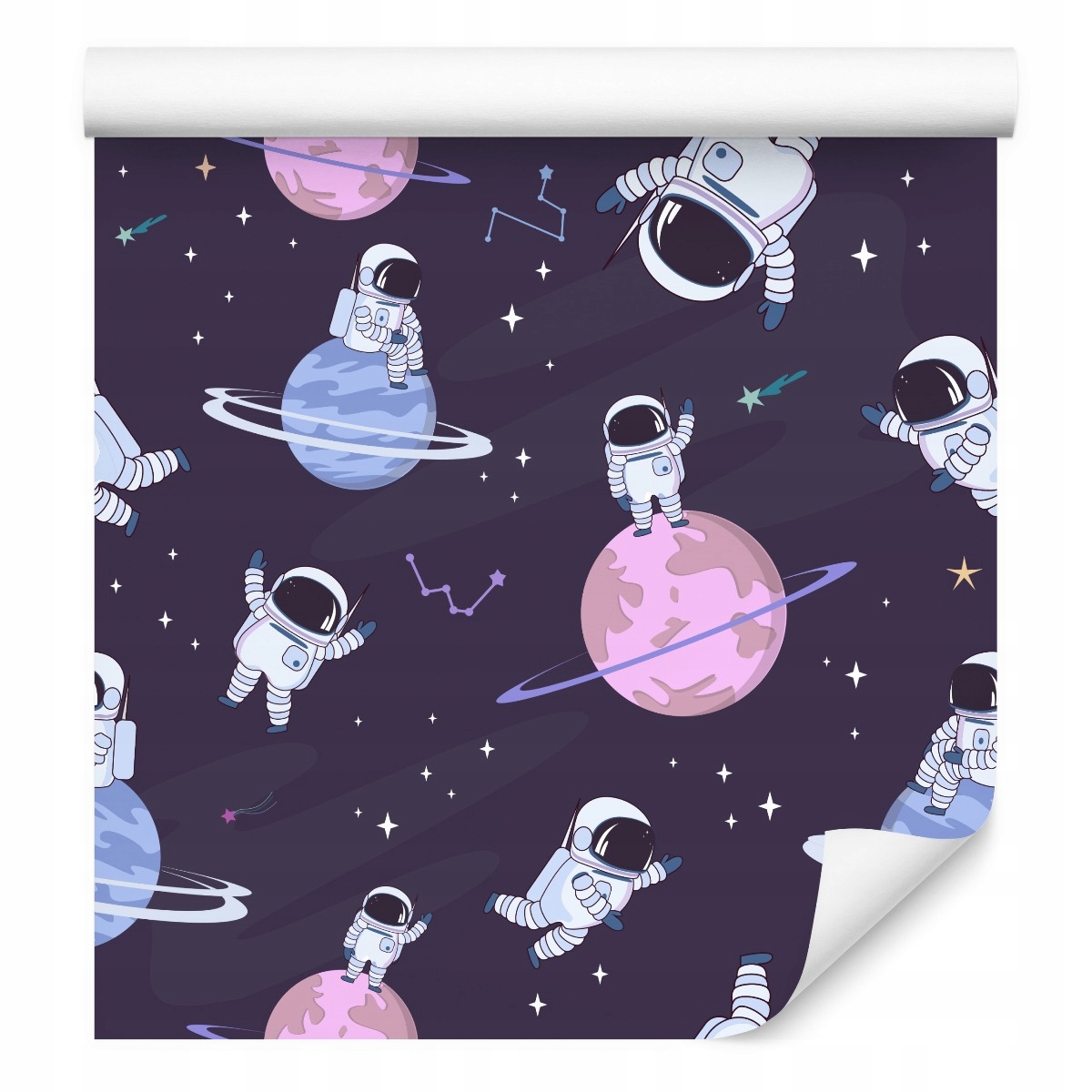 Dětská tapeta Kosmos Astronaut Hvězdy Planeta