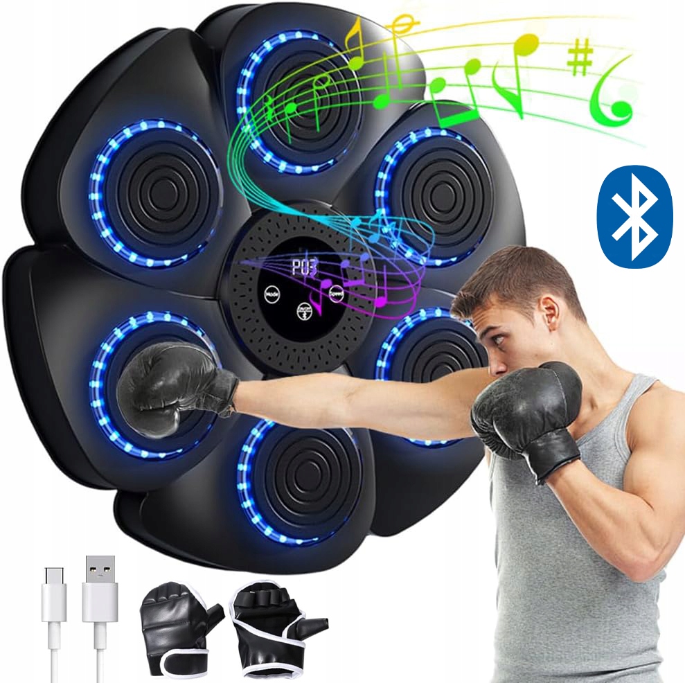 Music Boxing Hudební Boxovací Stroj, Tréninková Bluetooth Hudba, Hra