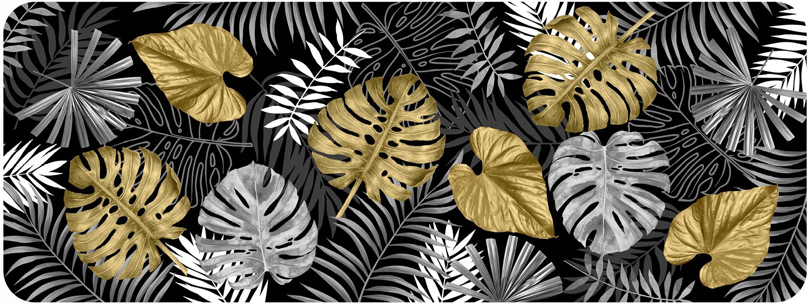 Dywanik Do Kuchni Mata Podłogowa Dywanik Kuchenny Wodoodporny Bay Black