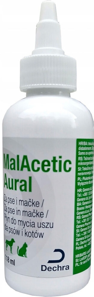 Levně MalAcetic Aura protiplísňová tekutina na čištění uší pro psa 118 ml