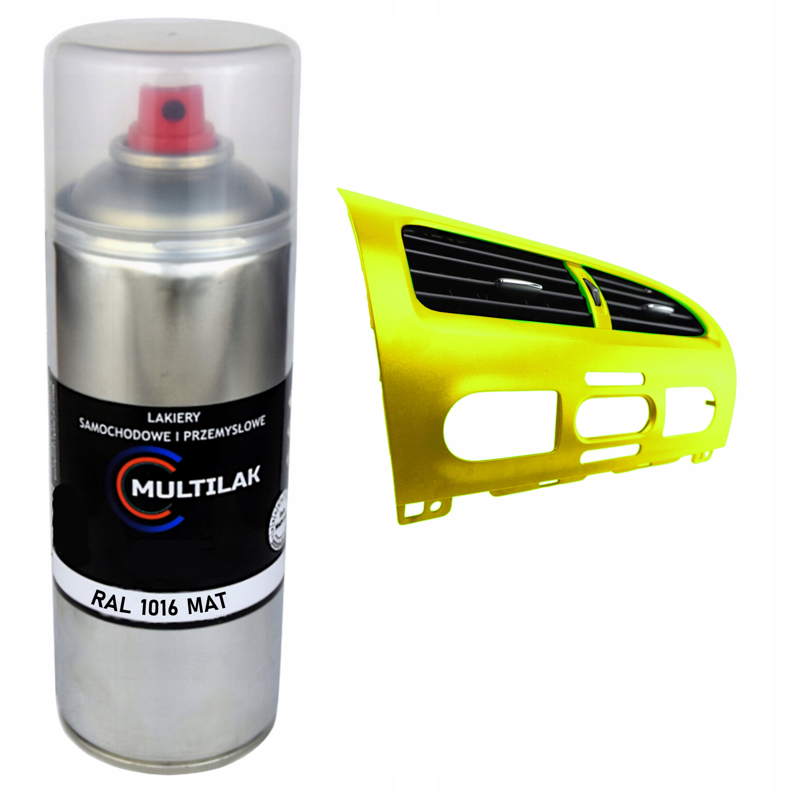 Spray lakier do dekorów listew wewnętrznych samochodowych Ral 1016 mat
