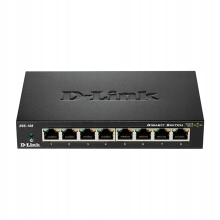 D-Link Switch DGS-108/E Nespravovaný Desktop Počet portů 10/100