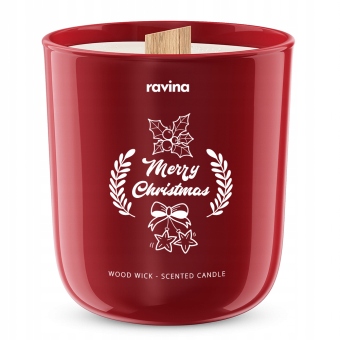

Merry Christmas Świąteczna Sojowa Świeca w szkle