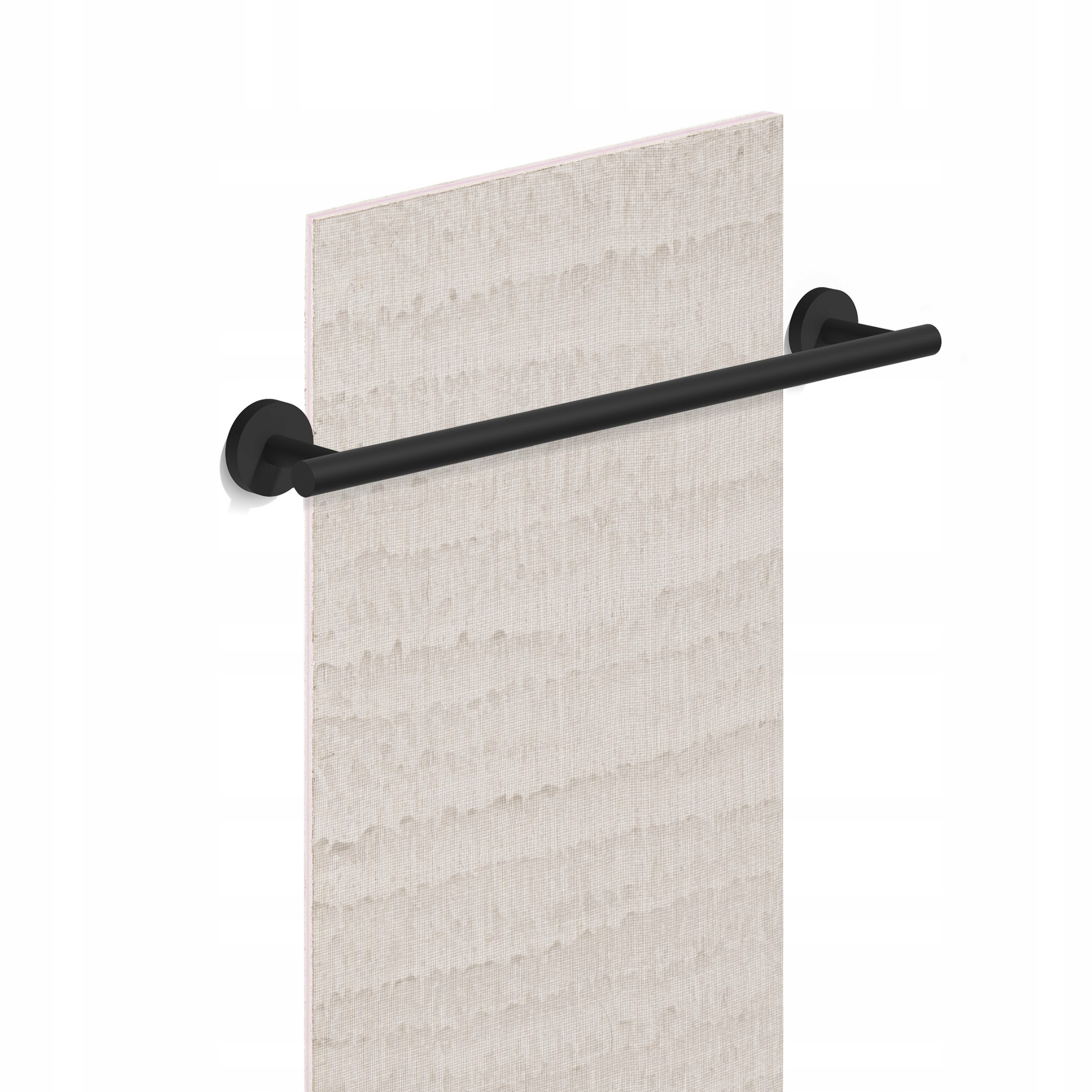 Grzejnik łazienkowy podtynkowy Classic 345 x 1160 mm 55 W czarny mat