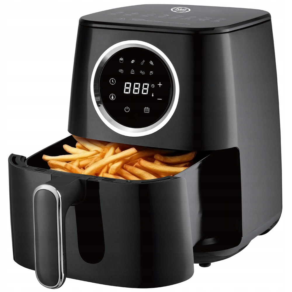 Elektronická Beztuková Fritéza Air Fryer Mg Home Velká 4,2 L 1400 W