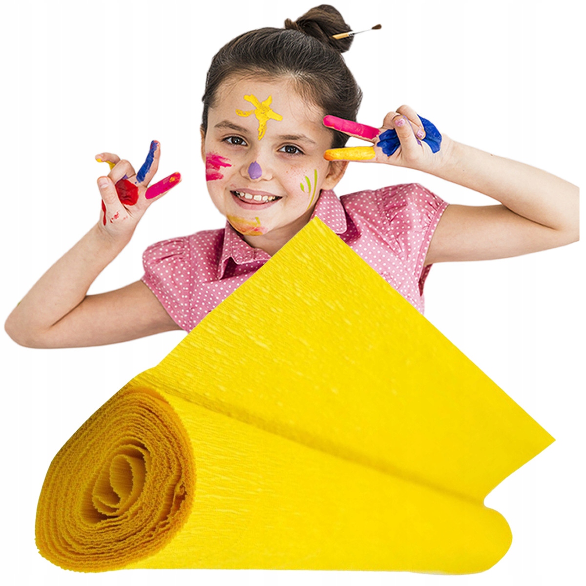 OZDOBNA BIBUŁA DO PRAC PLASTYCZNYCH KREPINA ZŁOTA