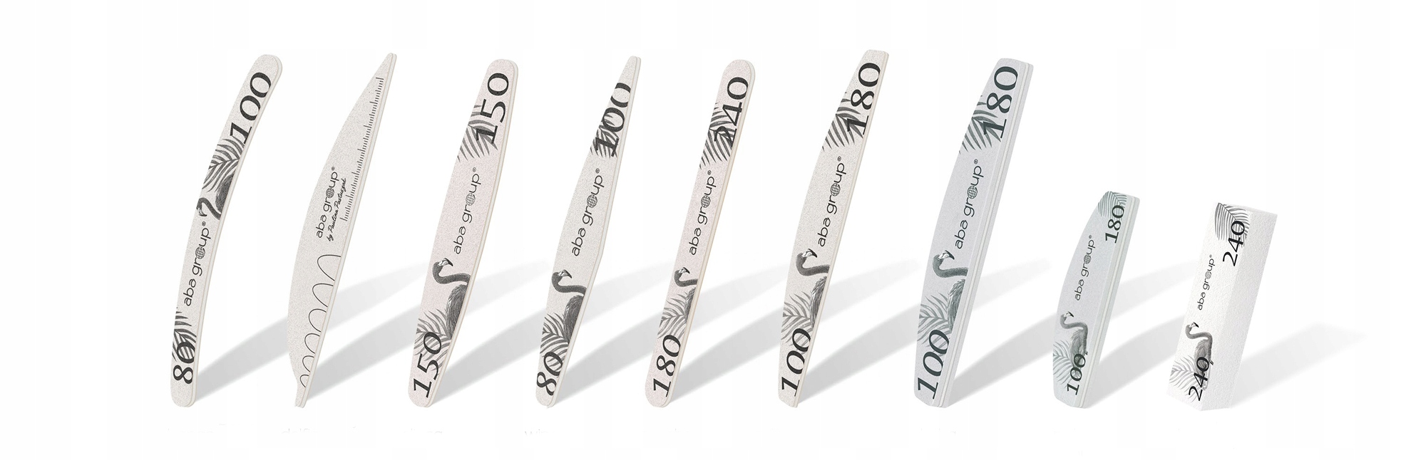 Pilnik do Paznokci Półksiężyc 100/180 Folia Aba Grubość 4 mm