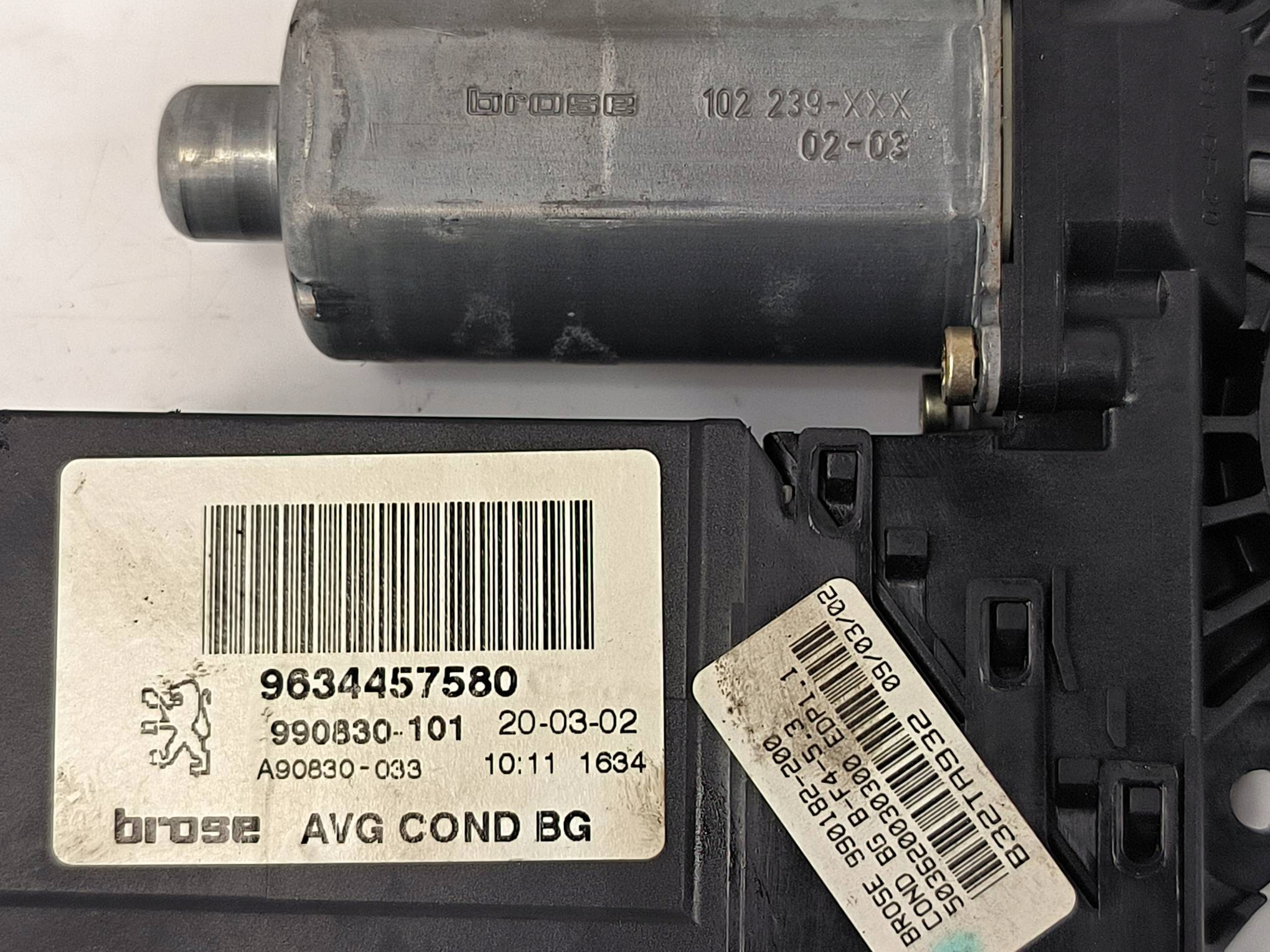 window regulator LP 9634457580 PEUGEOT 307 II