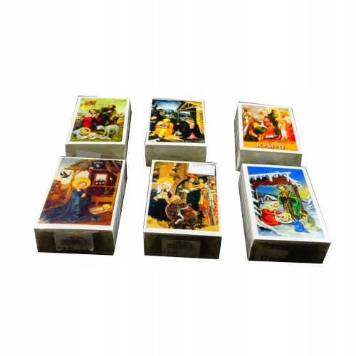 

Obrazki Kolędowe (zdobione Brokatem) 100 szt. MIX