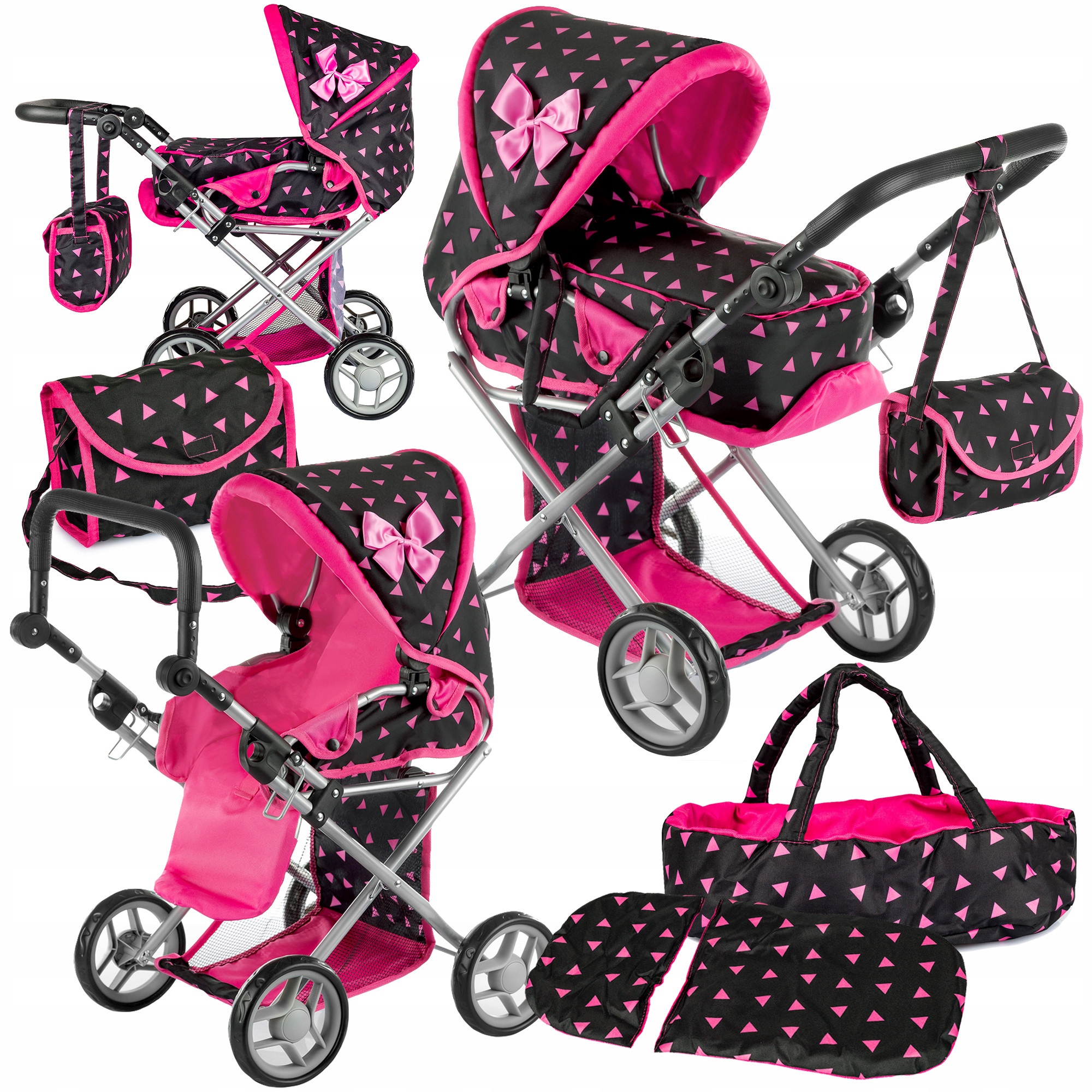 

Kinderplay Wózek Dla Lalek Spacerówka Gondola 3w1