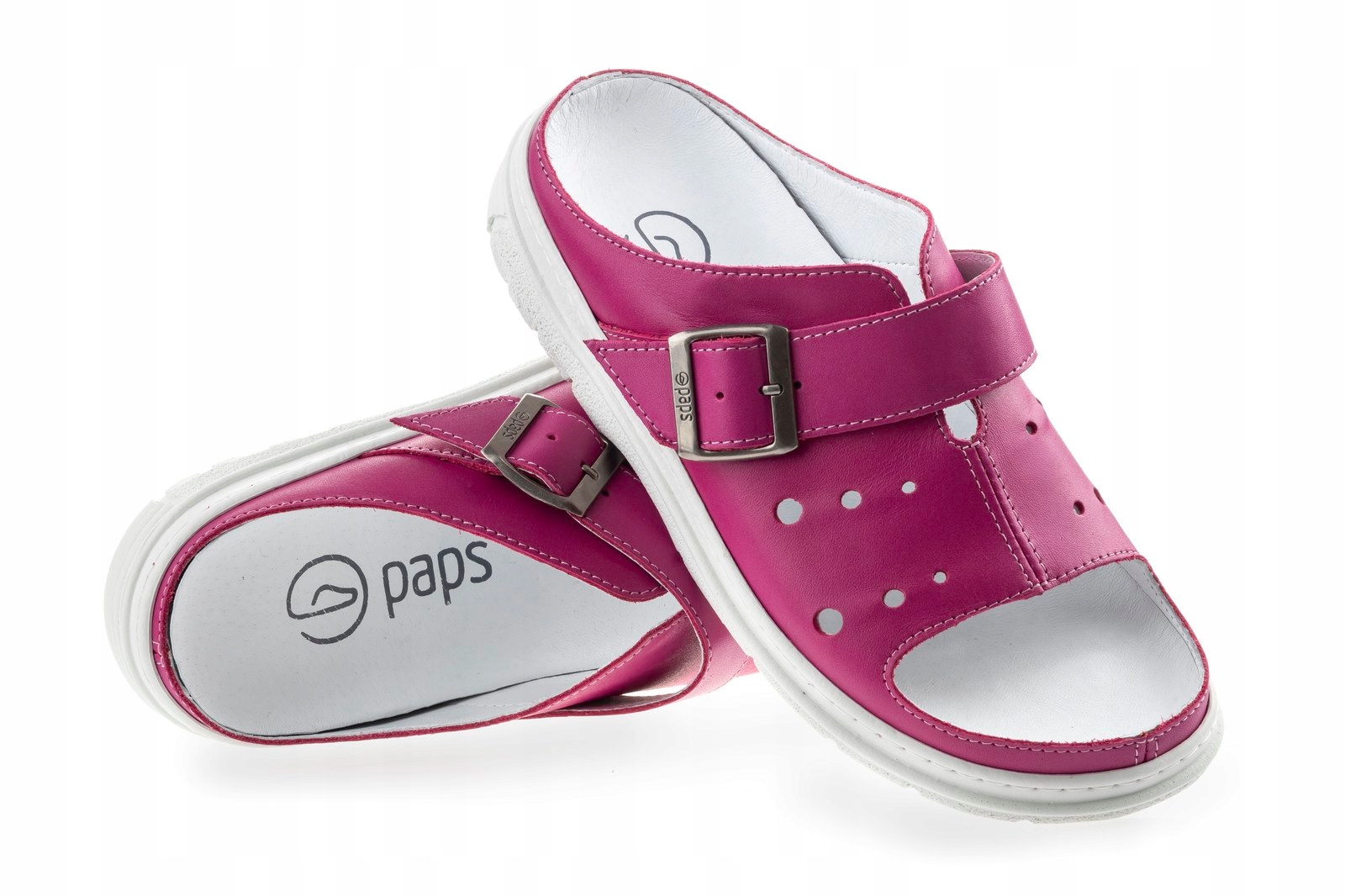 Zdravotní obuv pantofle Paps Medic Me 3032-903 Pink Lícová kůže vel. 38