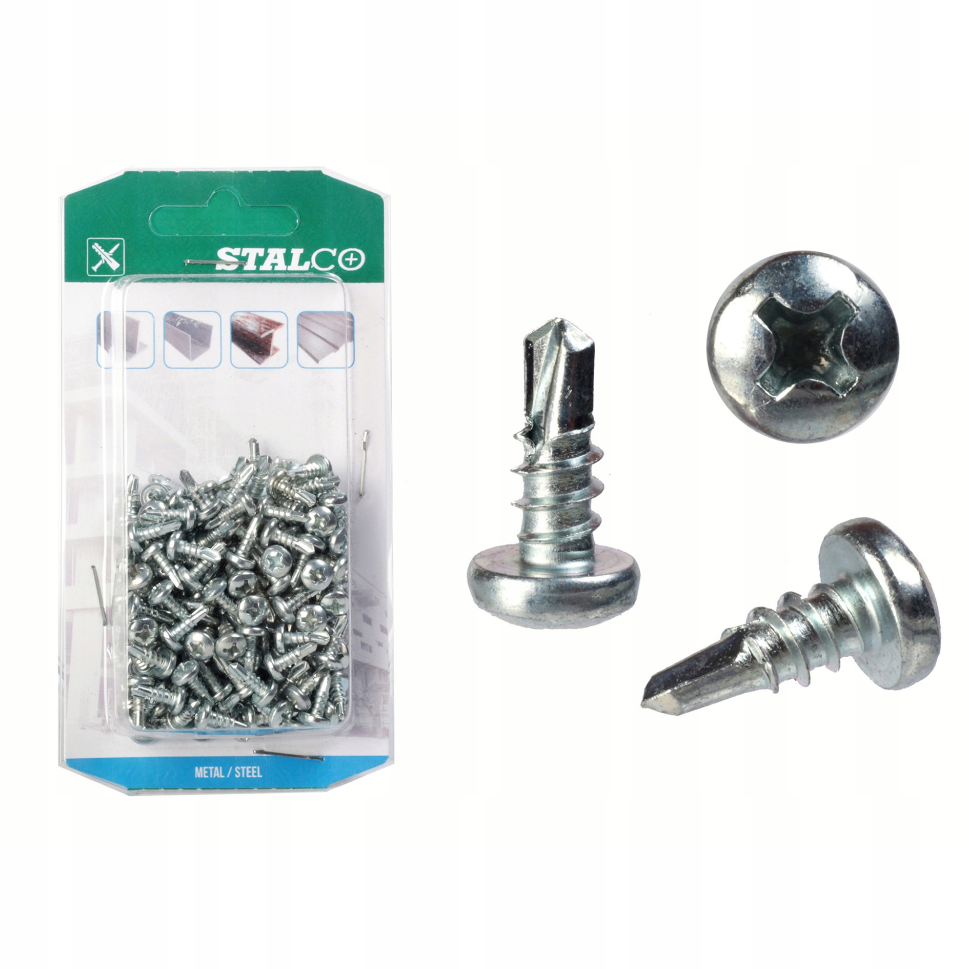 Wkręty pchełki TEX 3,5x9,5 samowiercące 200szt.