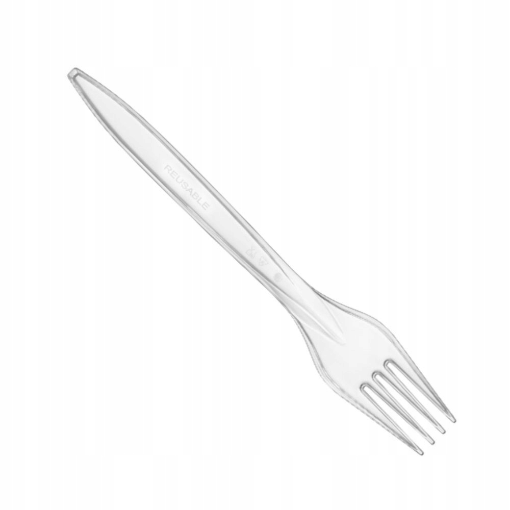 Sztućce Premium Widelec 18 cm transparent 50 szt.