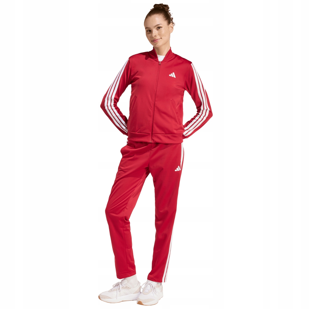 Adidas Teplákovka Dámský Ess 3S Dayready KB8158 Červený Mikina Kalhoty vel. S