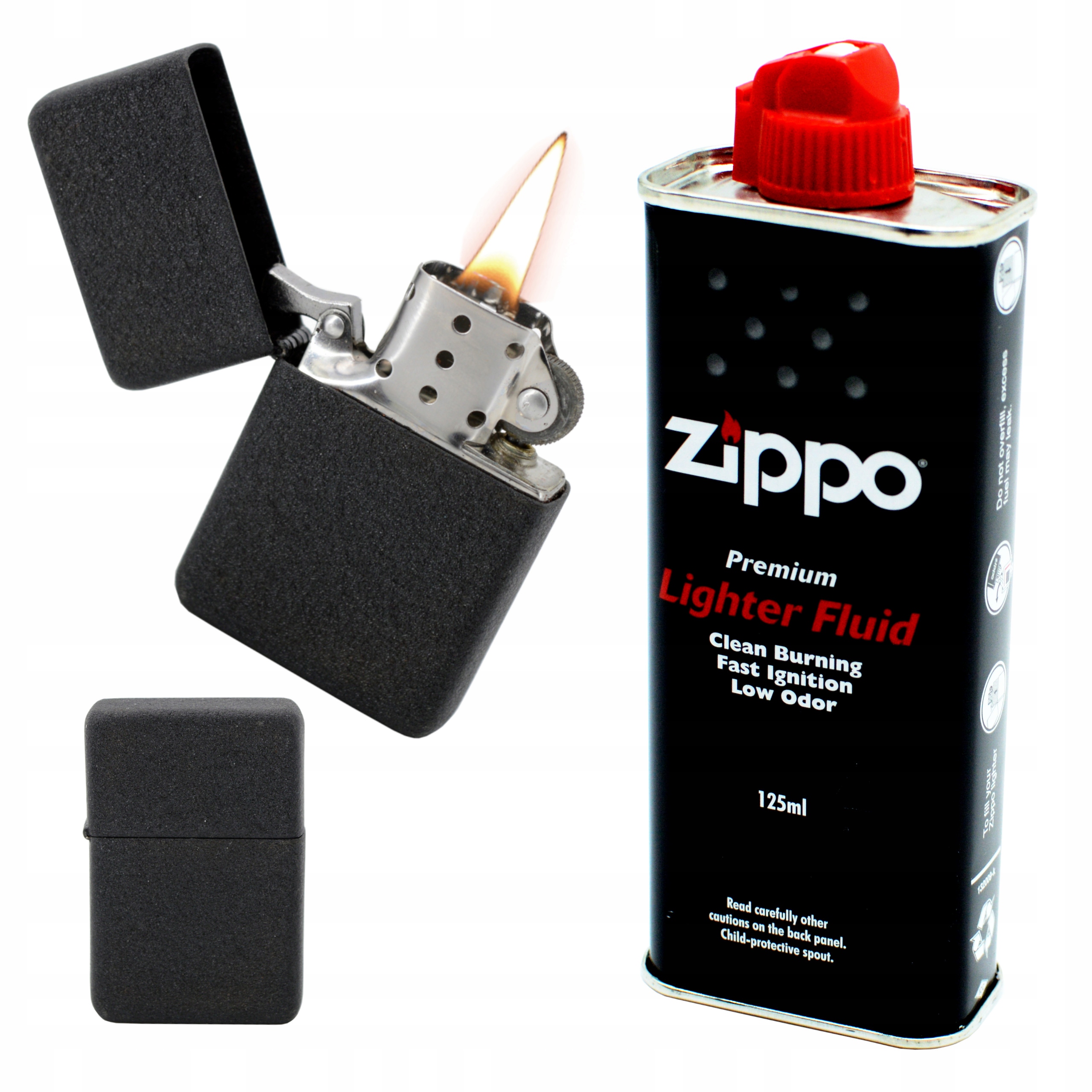 

Zapalniczka Benzynowa +benzyna Zippo 125 ml zestaw