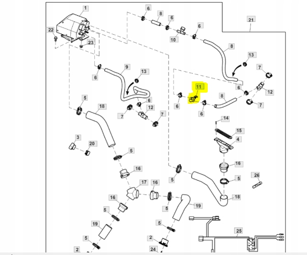 Ručne ovládaný ventil RSX850i John Deere M174015