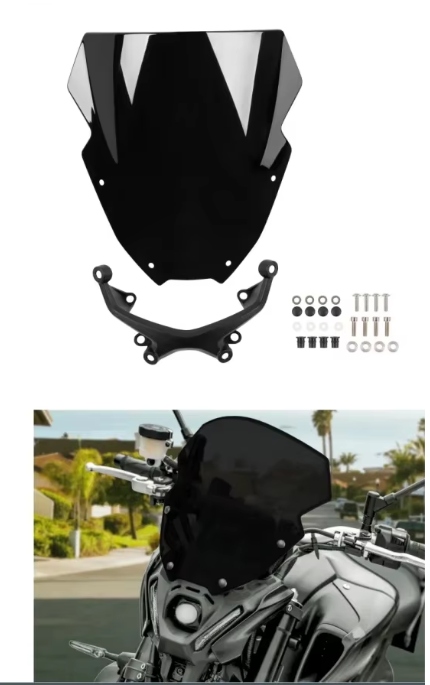 TopX Doplnkové Sklo Yamaha MT09 FZ09 2021-2023 Tmavý Rošt Ovečka