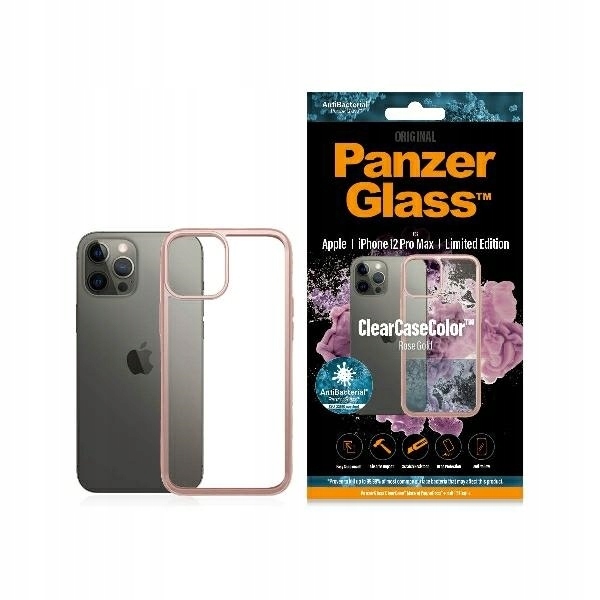 PanzerGlass ClearCase iPhone 12 Pro Max růžovo-zlatý Ab