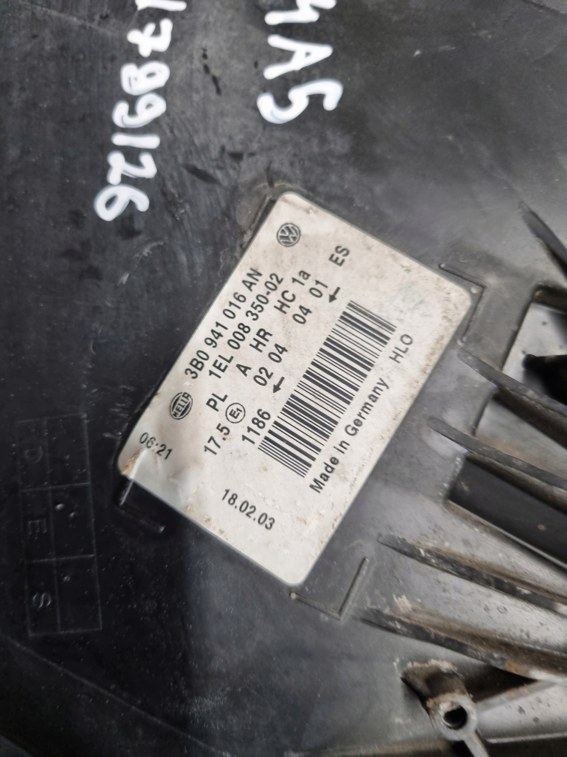 light right VW PASSAT B5 FL